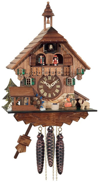 One-Day Musical Cuckoo Clock MD498-14