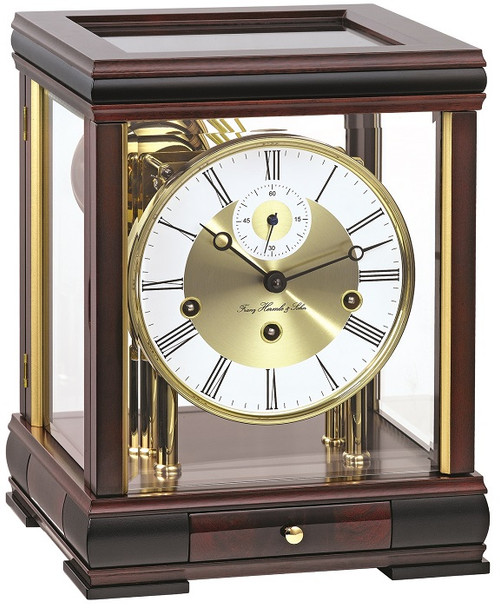 Key-Wound Mantel Clock 22998-070352i Bergamo (Mahogany finish)