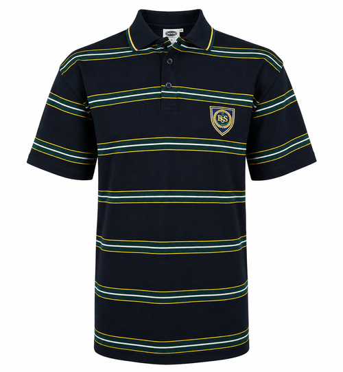 Short Sleeved Polo - Navy/Bottle/Yellow/White [BSE UPOL/2027-01]