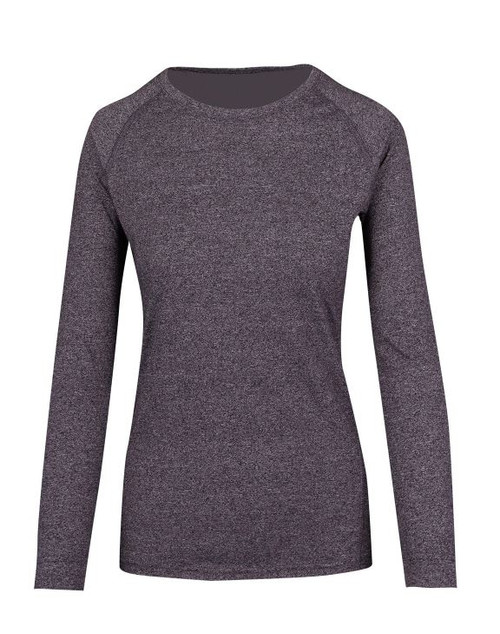 Ladies L/S T/shirt T223LD - Dark Heather [1094-zT22L]