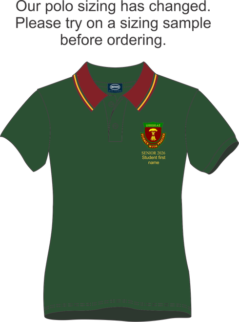 Urrbrae Seniors Fitted Polo - Forest [UAH GPOLLV]