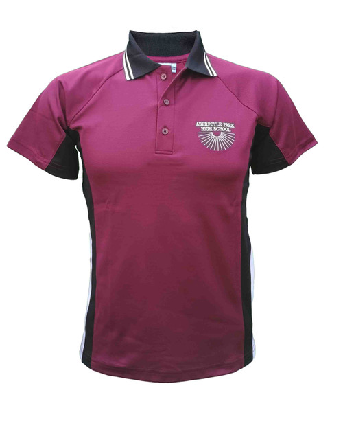 Junior/Middle Polo - Devon Maroon/Black/White [APH UPOLMI/2051P-z20]
