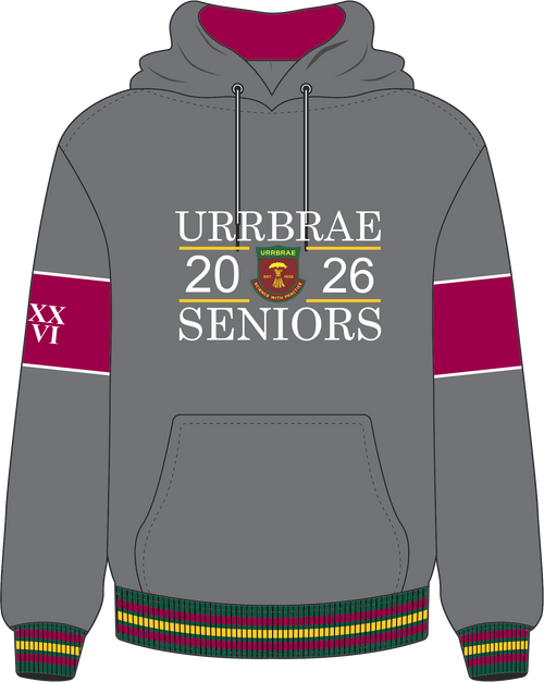 2026 Senior Hoodie - Charcoal/Maroon [3273-36]