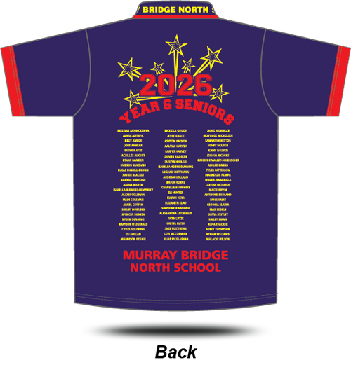 YR 6 SENIOR POLO 2026 - Red/Navy/White [3941-01]