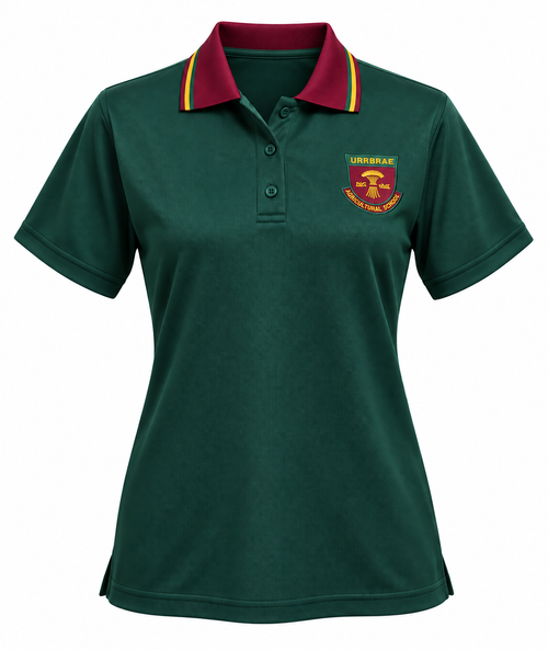 Urrbrae AHS Polo S/S Fitted - Forest [UAH GPOL]