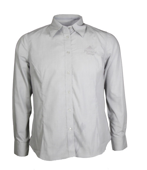 Girls Winter Blouse YR 7-12 LS - Grey [2038-37]
