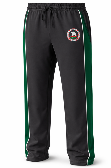 Henley HS Track Pants - Black/Green/White [HHS UTPM]