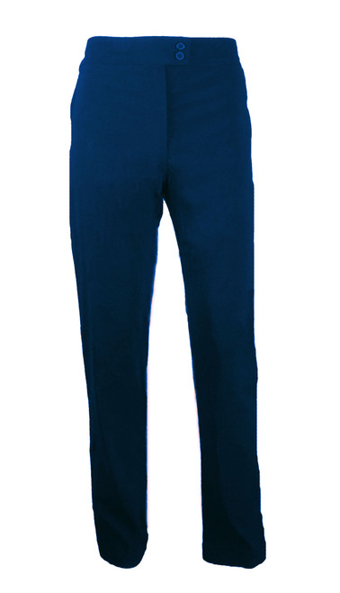 Pleated Girls Pants YR 7-12 - Navy [2038-25]