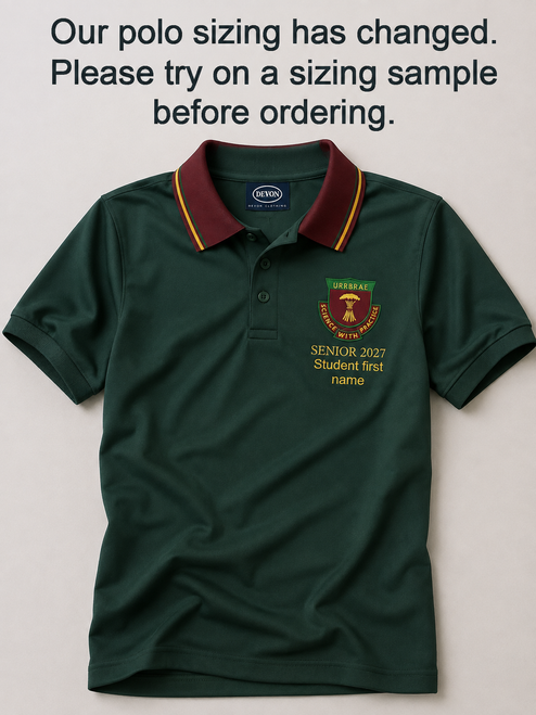 2027 Senior Polo Unisex S/S - Forest [3273-38]
