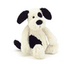 Jellycat Bashful Rufferty Black & Cream Puppy Littl