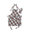 Juliska Stewart Tartan Child Apron and Oven Mitt Set