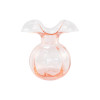 Vietri Hibiscus Glass Bud Vase Pink