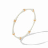 Julie Vos Bamboo Bangle Ivory Enamel - M