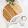 Lynn & Liana ROUND Acacia Cheeseboard Gold Quartz Lynn & Liana ROUND Acacia Cheeseboard Gold Quartz