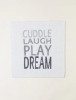 Barefoot Dreams Cozychic Cuddle Laugh Play Dream Stroller Blanket