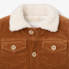 EB Corduroy Jacket in Rust with Sherpa collar