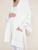 Barefoot Dreams Cozychic Blanket Wrap in PEARL