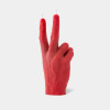 Candlehand PEACE Hand Gesture Red