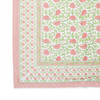 60 x 120 Floral Block Print Tablecloth