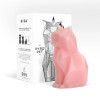 PyroPet Kisa CAT Skeleton Candle Lt Pink