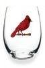 QJewels Stemless Wine Glass - CARDINAL