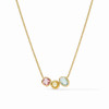 Julie Vos Kaleidoscaope Delicate Necklace Multi Stone
