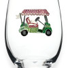 QJewels Stemless Wine Glass - GOLF CART