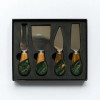 Lynn & Liana Cheese Knife Set of 4 Resin Coated - Jade