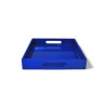Lacquer SQUARE Serving Tray BLUE Medium