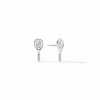 Julie Vos SILVER Tennis Racquet Stud CZ