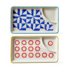 Flower Dot/GEO Sushi/Dumpling Plate asstd