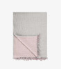 TT Stonewashed Muslin Throw Lt Grey/Lt Pink