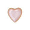 Vietri Baroque Glass Pink Heart Plate
