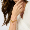 Julie Vos HEART Link Bracelet Pink Quartz