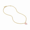 Julie Vos HEART Delicate Necklace Pink Quartz