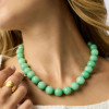 Julie Vos PORTOFINO Beaded Necklace Melon Jade