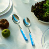 Addison Ross WAVE 2 piece Serving Set in Peri/Lt Blue