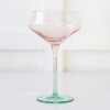 Byrdeen Mezclada Crystal COUPE Glass Set/4 -