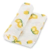 LollyBanks Baby Muslin Swaddle 47x47 Blanket - LEMONS