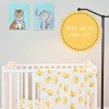 LollyBanks Baby Muslin Swaddle 47x47 Blanket - LEMONS