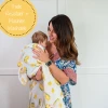 LollyBanks Baby Muslin Swaddle 47x47 Blanket - LEMONS