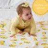 LollyBanks Baby Muslin Swaddle 47x47 Blanket - LEMONS