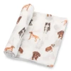 LollyBanks Baby Muslin Swaddle 47x47 Blanket - New Dog