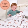 LollyBanks Baby Muslin Swaddle 47x47 Blanket - New Dog