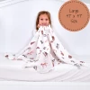 LollyBanks Baby Muslin Swaddle 47x47 Blanket - New Dog