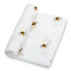 LollyBanks Baby Muslin Swaddle 47x47 Blanket - BEE