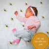 LollyBanks Baby Muslin Swaddle 47x47 Blanket - BEE