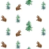LollyBanks Baby Muslin Swaddle 47x47 Blanket - Baby Bear