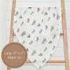 LollyBanks Baby Muslin Swaddle 47x47 Blanket - Baby Bear