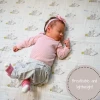 LollyBanks Baby Muslin Swaddle 47x47 Blanket - RABBIT
